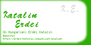 katalin erdei business card